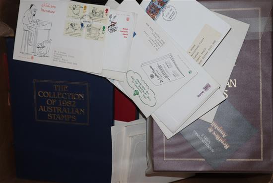 Assorted stamps and FDCs